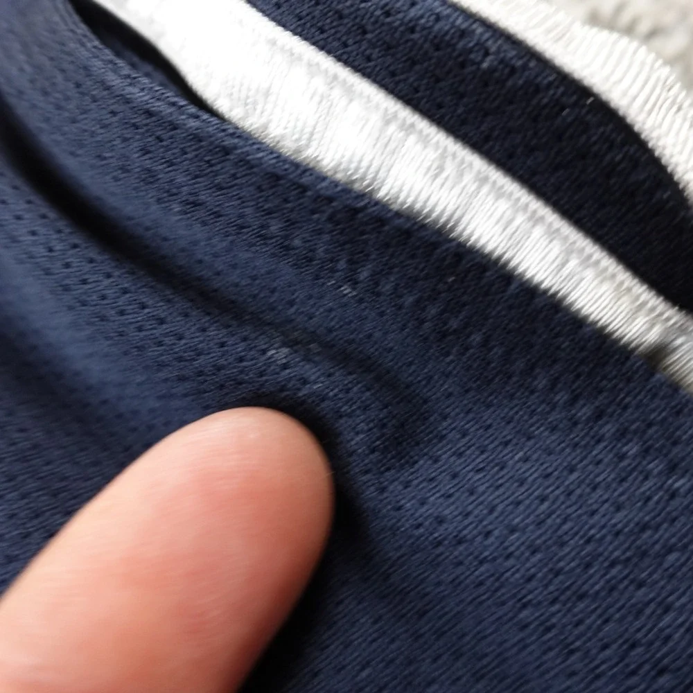Adidas Shorts Mens M Blue Drawstring Soccer Track Basketball Gym Running Y2K 00s